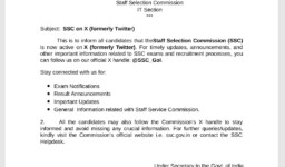 Staff Selection Commission (SSC) Announces Official Presence on X (formerly Twitter)